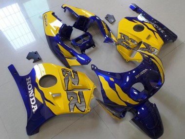 Cheap 1991-1998 Blue Yellow Honda CBR250RR MC22 Motor Bike Fairings