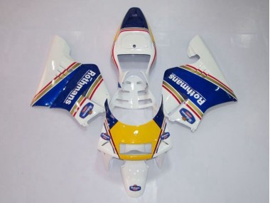 Cheap 1994-1996 Yellow White Blue Honda NSR250 MC28 P4 Replacement Motorcycle Fairings