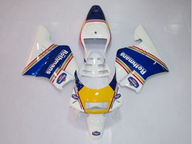 Cheap 1994-1996 Yellow White Blue Honda NSR250 MC28 P4 Replacement Motorcycle Fairings