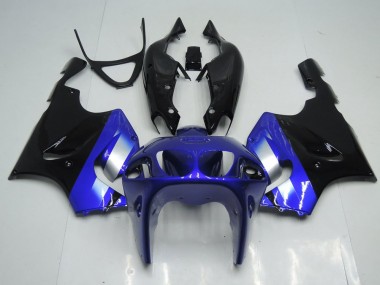 Cheap 1996-2003 Blue and Black Kawasaki ZX7R Replacement Fairings