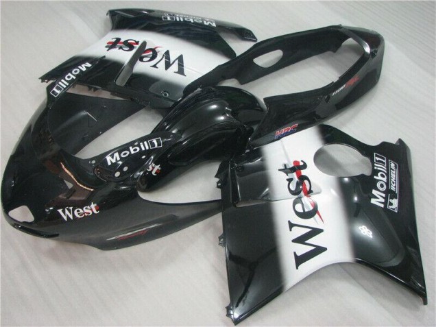 Cheap 1996-2007 Black White West Honda CBR1100XX Motorcycle Fairing Kit Cheap 1996-2007 Black White West Honda CBR1100XX Motorcycle Fairing Kit