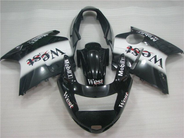 Cheap 1996-2007 Black White West Honda CBR1100XX Motorcycle Fairing Kit Cheap 1996-2007 Black White West Honda CBR1100XX Motorcycle Fairing Kit