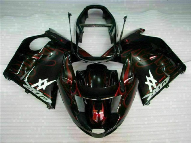 Cheap 1996-2007 Red Flame Honda CBR1100XX Motorcycle Bodywork Cheap 1996-2007 Red Flame Honda CBR1100XX Motorcycle Bodywork