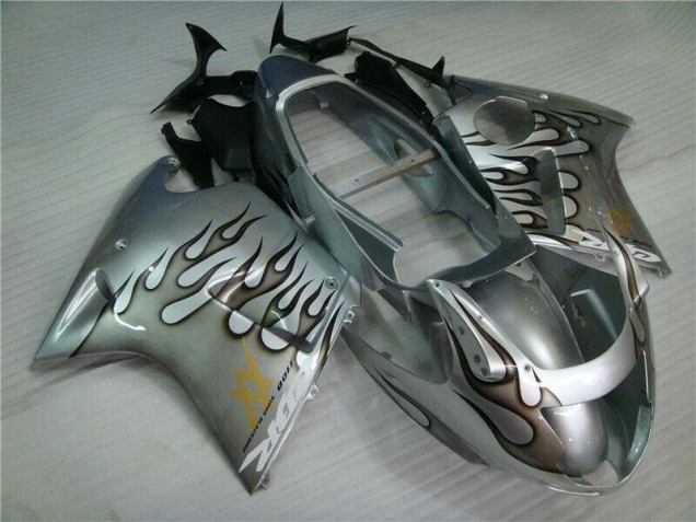 Cheap 1996-2007 Flame Silver Grey Honda CBR1100XX Motorcycle Fairings Kits Cheap 1996-2007 Flame Silver Grey Honda CBR1100XX Motorcycle Fairings Kits