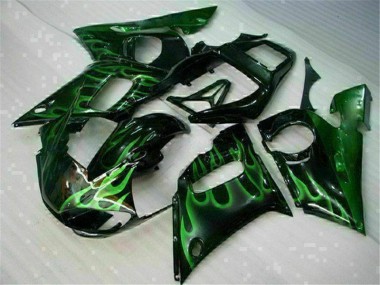 Cheap 1998-2002 Green Black Yamaha YZF R6 Motor Bike Fairings
