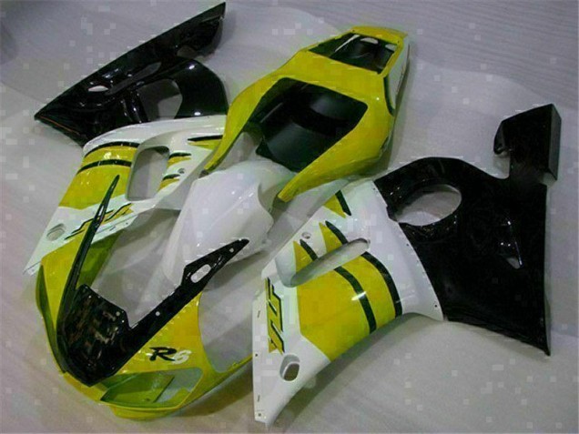 Cheap 1998-2002 Yellow White Yamaha YZF R6 Motorcycle Fairings Kits Cheap 1998-2002 Yellow White Yamaha YZF R6 Motorcycle Fairings Kits