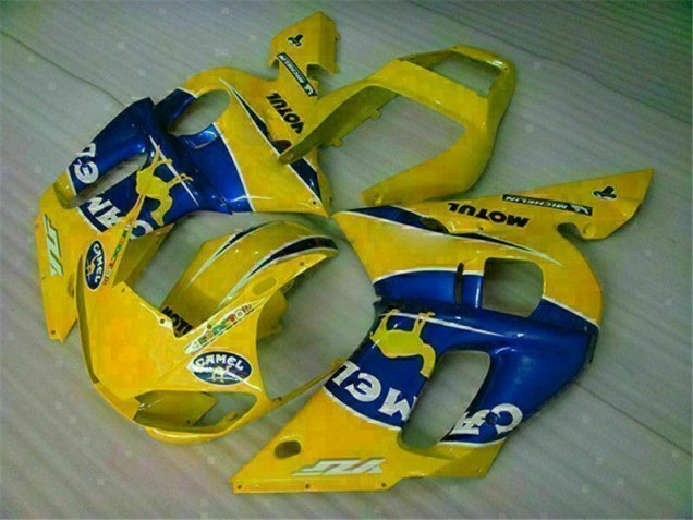 Cheap 1998-2002 Yellow Blue Yamaha YZF R6 Motorcycle Fairing Kit Cheap 1998-2002 Yellow Blue Yamaha YZF R6 Motorcycle Fairing Kit