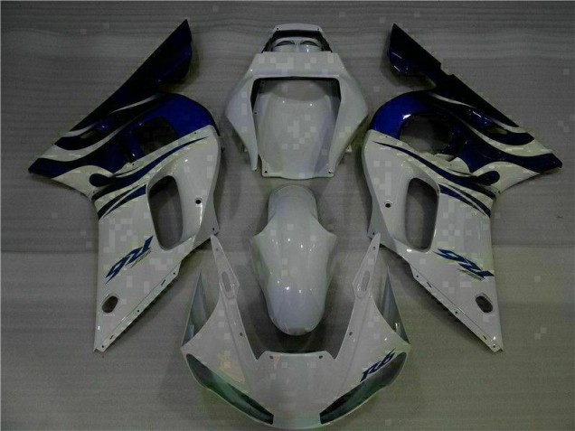 Cheap 1998-2002 White Blue Yamaha YZF R6 Bike Fairings Cheap 1998-2002 White Blue Yamaha YZF R6 Bike Fairings