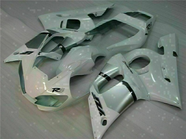 Cheap 1998-2002 White Yamaha YZF R6 Motorbike Fairing Cheap 1998-2002 White Yamaha YZF R6 Motorbike Fairing