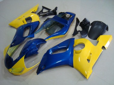 Cheap 1998-2002 Yellow Blue Yamaha YZF R6 Motorcycle Fairing Kit & Bodywork