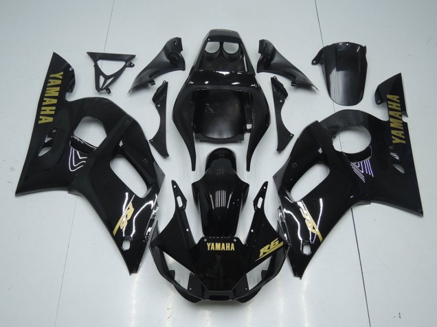 Cheap 1998-2002 Glossy Black Gold Sticker Yamaha YZF R6 Bike Fairings Cheap 1998-2002 Glossy Black Gold Sticker Yamaha YZF R6 Bike Fairings