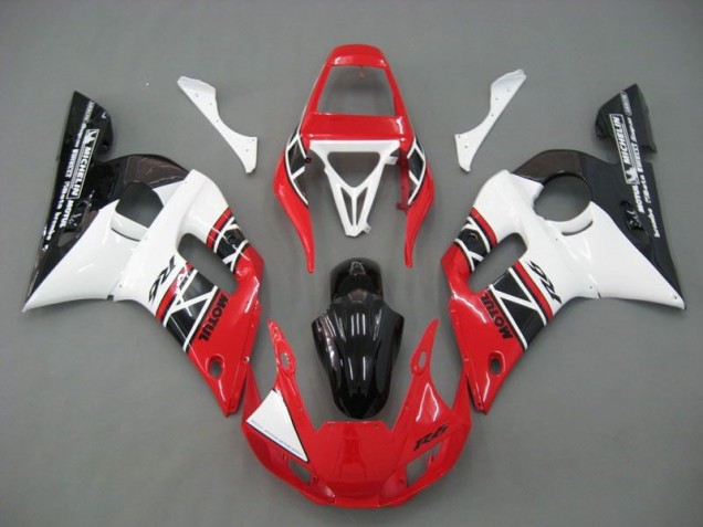 Cheap 1998-2002 Red White Black Yamaha YZF R6 Motorcycle Fairings Kits Cheap 1998-2002 Red White Black Yamaha YZF R6 Motorcycle Fairings Kits