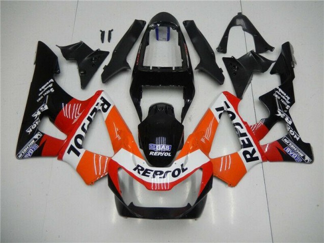 Cheap 2000-2001 Orange Red Black Repsol Honda CBR900RR 929RR Motorbike Fairing Kits Cheap 2000-2001 Orange Red Black Repsol Honda CBR900RR 929RR Motorbike Fairing Kits