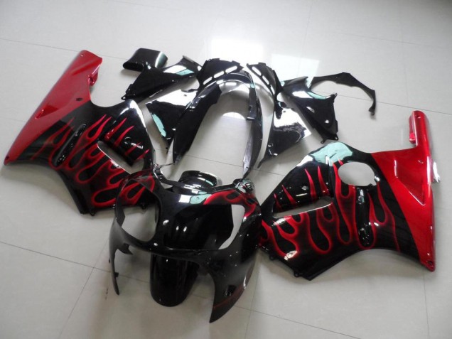 Cheap 2000-2001 Red Flame Kawasaki ZX12R Motorbike Fairing Cheap 2000-2001 Red Flame Kawasaki ZX12R Motorbike Fairing