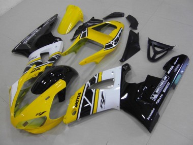 Cheap 2000-2001 Yellow Anniversary Yamaha YZF R1 Motorbike Fairing Kits