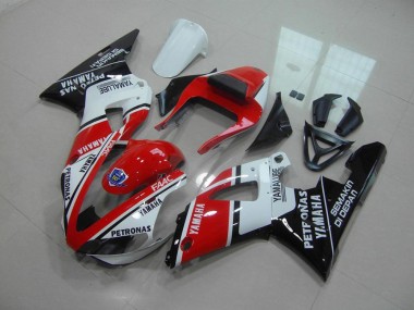 Cheap 2000-2001 Red White Yamalube Yamaha YZF R1 Motorcycle Fairing