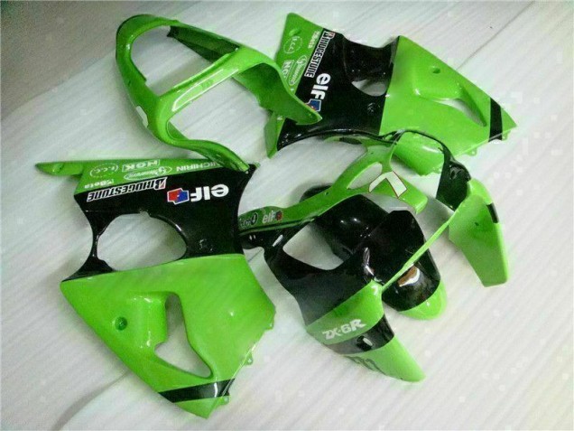 Cheap 2000-2002 Green Black Kawasaki ZX6R Bike Fairings Cheap 2000-2002 Green Black Kawasaki ZX6R Bike Fairings