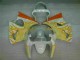 Cheap 2000-2002 White Yellow Flame Kawasaki ZX6R Bike Fairings Cheap 2000-2002 White Yellow Flame Kawasaki ZX6R Bike Fairings