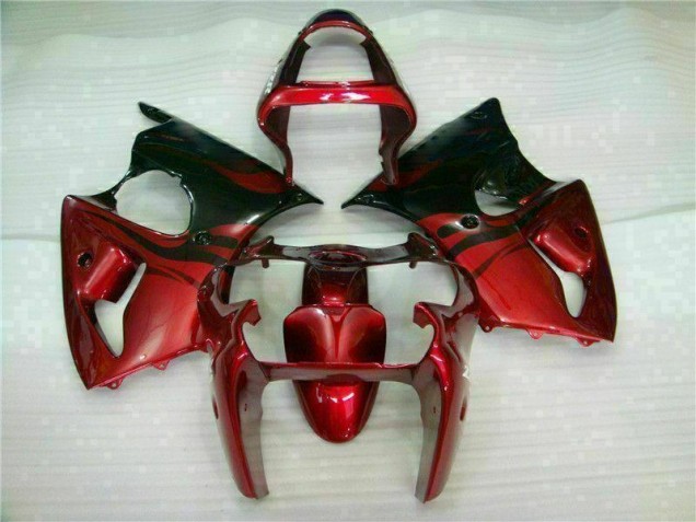Cheap 2000-2002 Red Black Kawasaki ZX6R Bike Fairing Kit Cheap 2000-2002 Red Black Kawasaki ZX6R Bike Fairing Kit