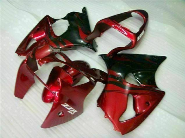 Cheap 2000-2002 Red Black Kawasaki ZX6R Bike Fairing Kit Cheap 2000-2002 Red Black Kawasaki ZX6R Bike Fairing Kit