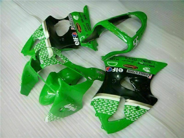 Cheap 2000-2002 Green Black Kawasaki ZX6R Motorcycle Bodywork Cheap 2000-2002 Green Black Kawasaki ZX6R Motorcycle Bodywork