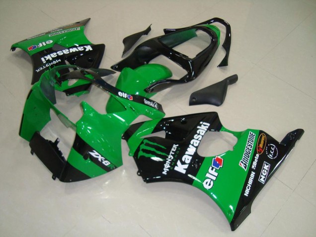 Cheap 2000-2002 Green Monster Kawasaki ZX6R Replacement Motorcycle Fairings Cheap 2000-2002 Green Monster Kawasaki ZX6R Replacement Motorcycle Fairings
