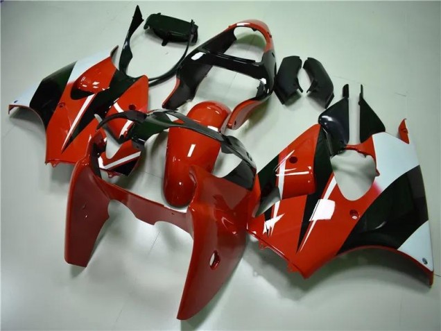 Cheap 2000-2002 Red Black White Kawasaki ZX6R Bike Fairings Cheap 2000-2002 Red Black White Kawasaki ZX6R Bike Fairings