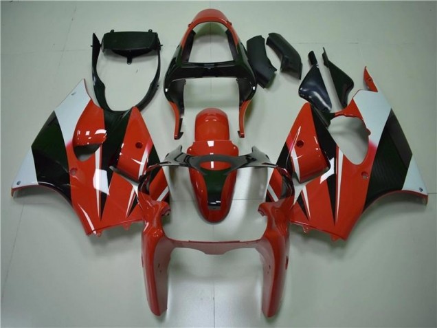 Cheap 2000-2002 Red Black White Kawasaki ZX6R Bike Fairings Cheap 2000-2002 Red Black White Kawasaki ZX6R Bike Fairings