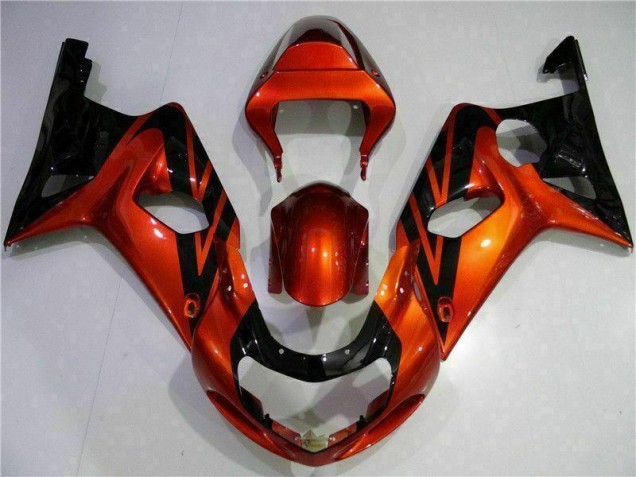 Cheap 2000-2002 Orange Black Suzuki GSXR 1000 Bike Fairing Cheap 2000-2002 Orange Black Suzuki GSXR 1000 Bike Fairing