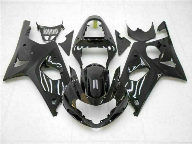 Cheap 2000-2002 Glossy Black Suzuki GSXR 1000 Motorbike Fairing