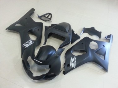 Cheap 2000-2002 Matte Black with Silver Gsxr Suzuki GSXR 1000 Motorcycle Fairings Kit