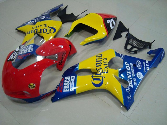 Cheap 2000-2002 Red Yellow Blue Corona Race Suzuki GSXR 1000 Motorbike Fairings Cheap 2000-2002 Red Yellow Blue Corona Race Suzuki GSXR 1000 Motorbike Fairings