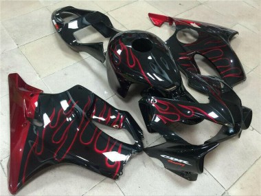 Cheap 2001-2003 Red Flame Honda CBR600 F4i Motorcycle Fairings Kit
