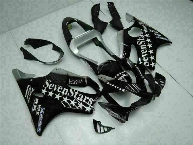 Cheap 2001-2003 Black White Seven Stars Honda CBR600 F4i Bike Fairing Cheap 2001-2003 Black White Seven Stars Honda CBR600 F4i Bike Fairing