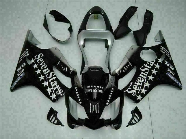Cheap 2001-2003 Black White Seven Stars Honda CBR600 F4i Bike Fairing Cheap 2001-2003 Black White Seven Stars Honda CBR600 F4i Bike Fairing