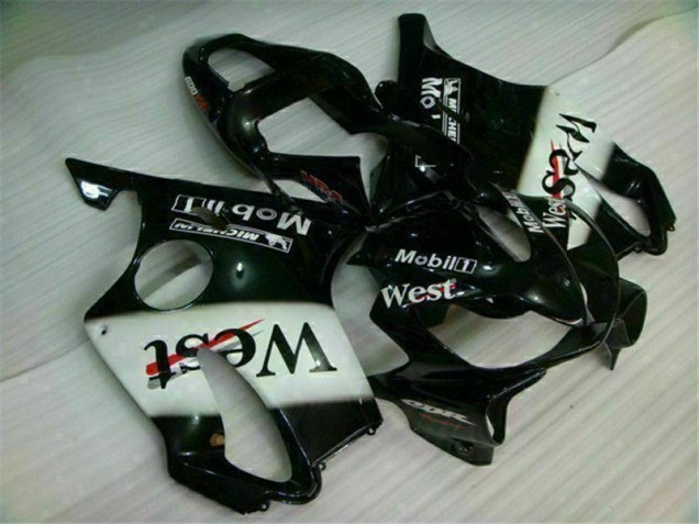 Cheap 2001-2003 White Black West Honda CBR600 F4i Bike Fairings Cheap 2001-2003 White Black West Honda CBR600 F4i Bike Fairings