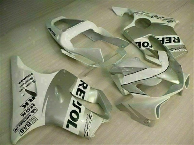 Cheap 2001-2003 White Silver Honda CBR600 F4i Motorbike Fairing Kits Cheap 2001-2003 White Silver Honda CBR600 F4i Motorbike Fairing Kits