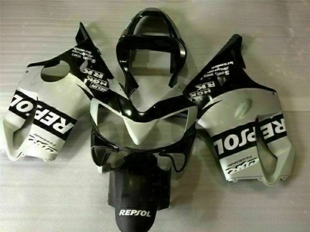 Cheap 2001-2003 Black Silver Repsol Honda CBR600 F4i Motorcycle Replacement Fairings Cheap 2001-2003 Black Silver Repsol Honda CBR600 F4i Motorcycle Replacement Fairings