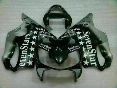 Cheap 2001-2003 Black Silver Seven Stars Honda CBR600 F4i Motorbike Fairing