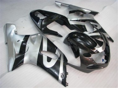Cheap 2001-2003 Silver Black Suzuki GSXR 600/750 Bike Fairings
