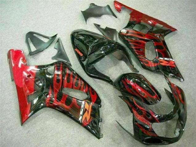 Cheap 2001-2003 Red Black Suzuki GSXR 600/750 Motorcycle Fairing Kit Cheap 2001-2003 Red Black Suzuki GSXR 600/750 Motorcycle Fairing Kit