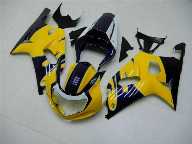 Cheap 2001-2003 Yellow Suzuki GSXR 600/750 Bike Fairings Cheap 2001-2003 Yellow Suzuki GSXR 600/750 Bike Fairings