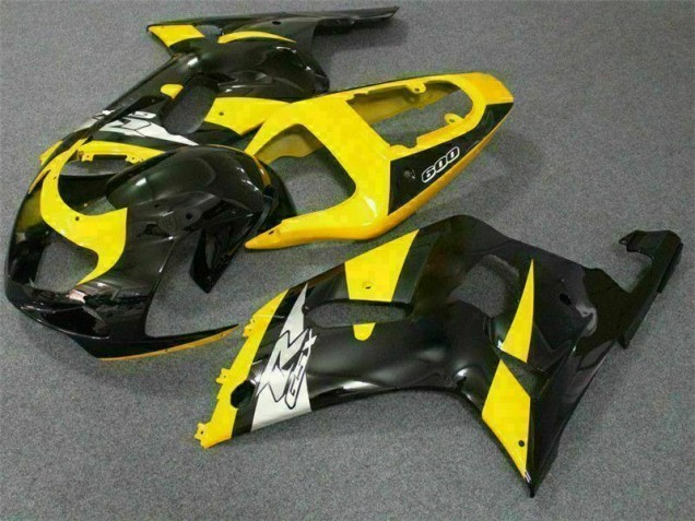 Cheap 2001-2003 Yellow Black Suzuki GSXR 600/750 Motorcycle Replacement Fairings Cheap 2001-2003 Yellow Black Suzuki GSXR 600/750 Motorcycle Replacement Fairings