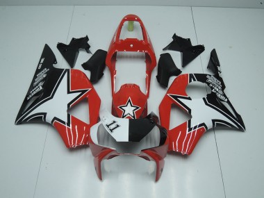 Cheap 2002-2003 Black Red Star Honda CBR900RR 954 Motorcycle Fairings Kits