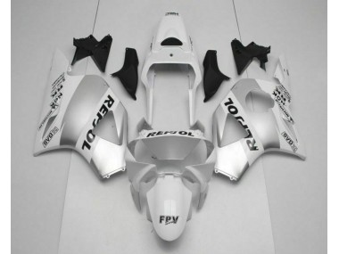 Cheap 2002-2003 White Silver Black Repsol Honda CBR900RR 954RR Motorcycle Replacement Fairings