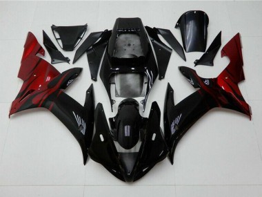 Cheap 2002-2003 Yamaha YZF R1 Motorcycle Fairings MF0399 - Black Red