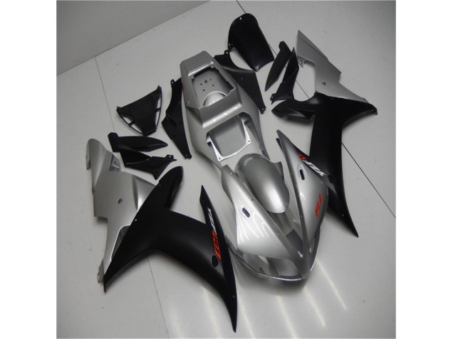 Cheap 2002-2003 Silver Black Yamaha YZF R1 Motorbike Fairings
