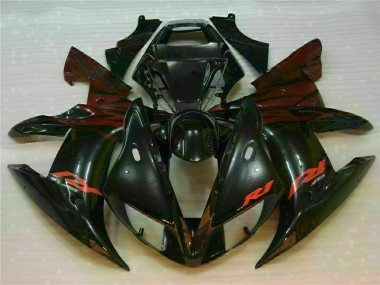 Cheap 2002-2003 Black Yamaha YZF R1 Bike Fairings