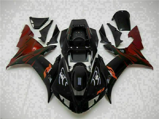 Cheap 2002-2003 Black Yamaha YZF R1 Motorcylce Fairings Cheap 2002-2003 Black Yamaha YZF R1 Motorcylce Fairings