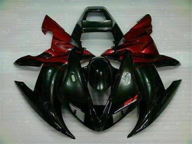 Cheap 2002-2003 Yamaha YZF R1 Motorcycle Fairings MF0796 - Black Red